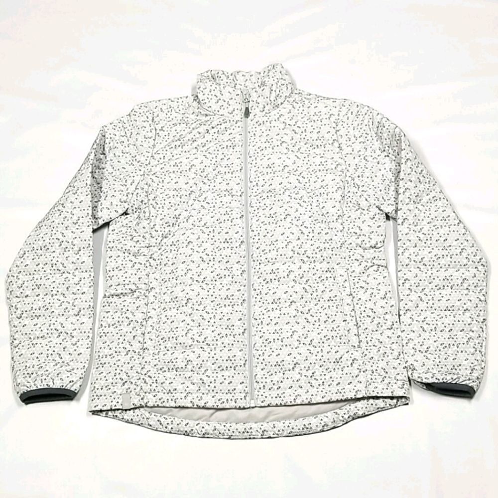 Wind River Jacket Women's Medium Front Zippe Pocket Geometrical Light Puffer